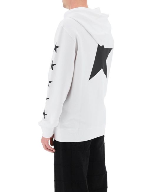 Golden Goose Deluxe Brand White Star Alighiero Hoodie for men