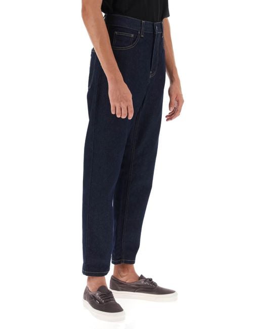 Carhartt Blue Newel Jeans In Organic Denim for men