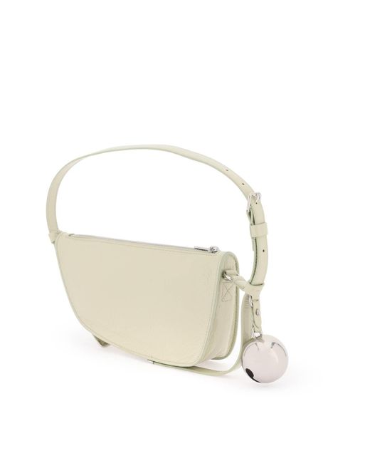 Burberry White Mini Shield Shoulder Bag