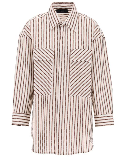 Amiri Multicolor Striped Maxi Shirt