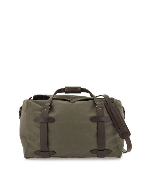Filson Green Cotton Twill Duffle Bag for men