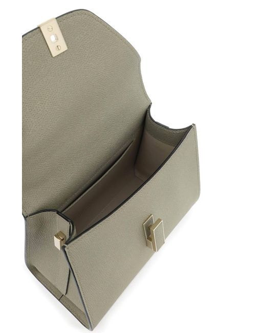 Valextra Metallic Iside Mini Handbag