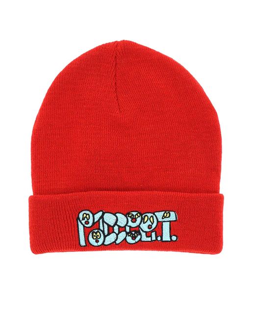 CAPPELLO BEANIE CON LOGO RICAMATO da Uomo di Rassvet (PACCBET) in Rosso |  Lyst