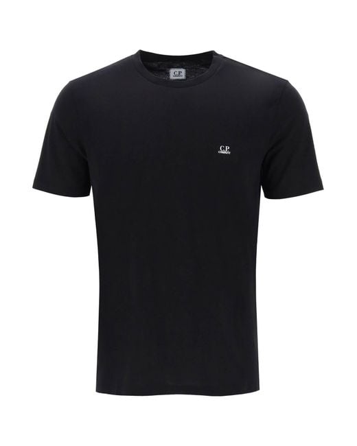 C P Company Black Goggle Print T-Shirt for men