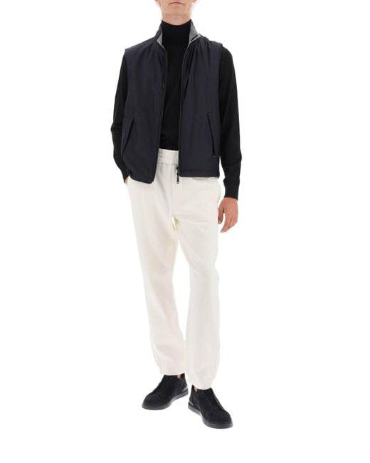 Zegna White Cotton & Cashmere Sweatpants for men