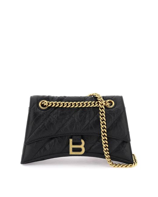 Balenciaga Black Crush Shoulder Bag