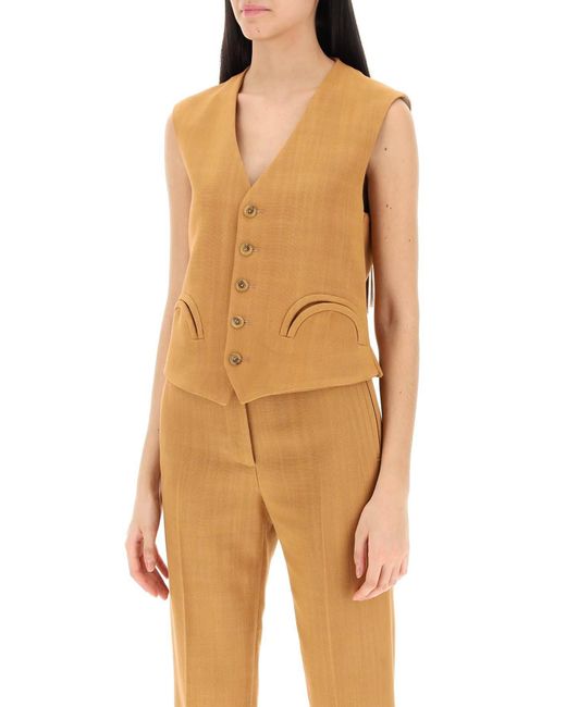 Blazé Milano Brown Feral Santana Peanut Tailoring Vest
