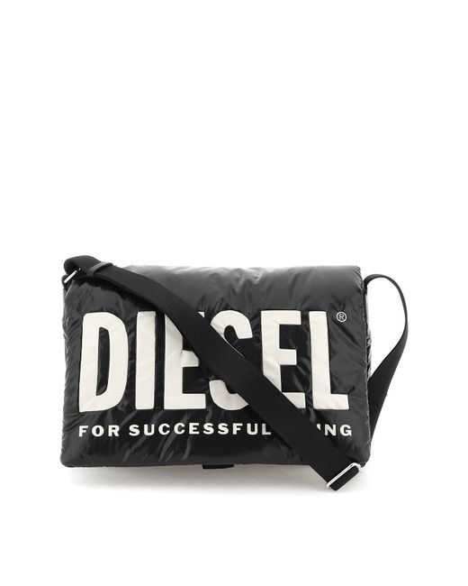 DIESEL Black Puff Dsl Messenger Bag