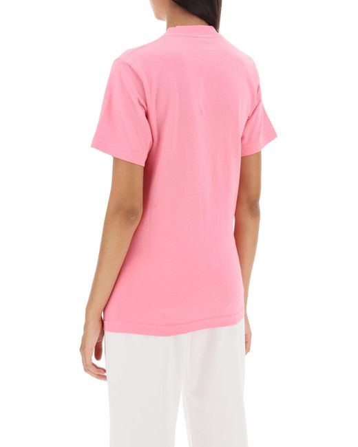 T Shirt Health Wealth 94 di Sporty & Rich in Pink