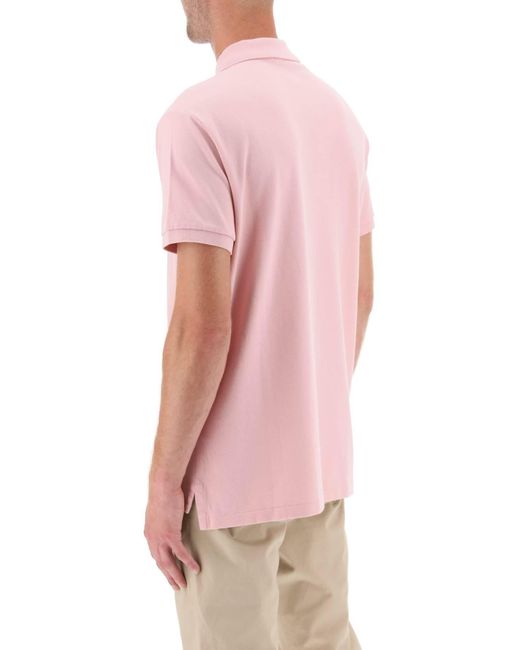 Polo Ralph Lauren Pink Pique Cotton Polo Shirt for men