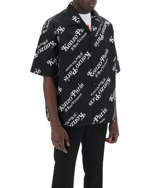 KENZO Black ' By Verdy' Bowling Shirt for men