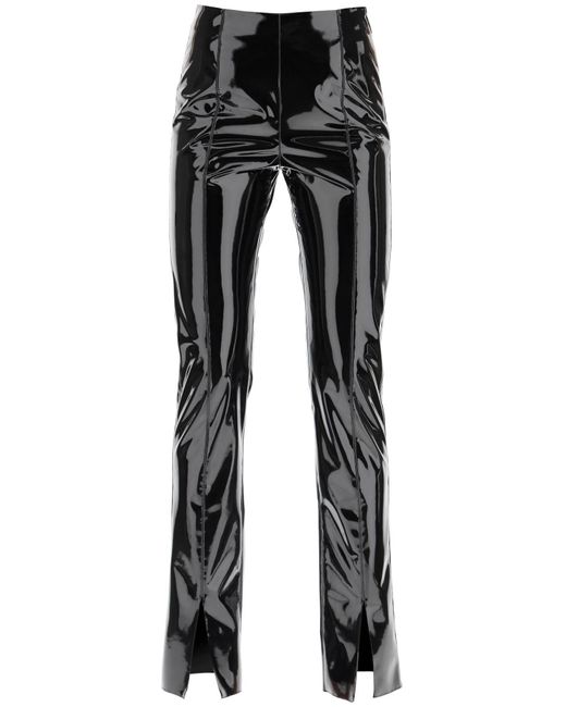 PANTALONI IN VINILE 40 Nero di MSGM in 