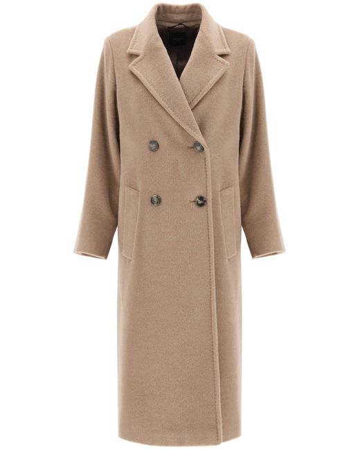 Weekend by Maxmara Natural 'zufolo' Double-breasted Coat