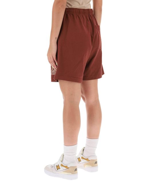 Sporty & Rich Red Sporty Rich '94 Country Club' Gym Shorts