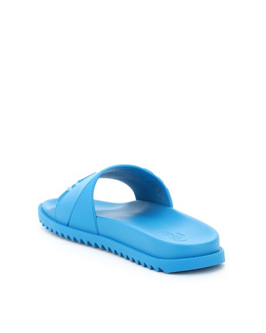 fendi blue slides