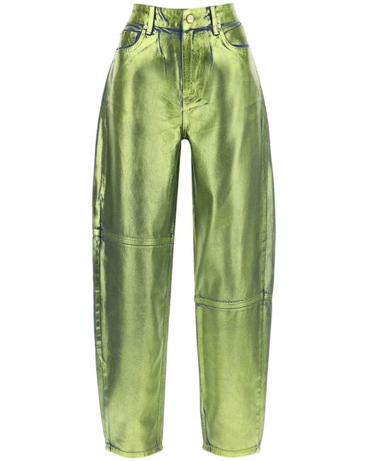 Green denim pants 2025