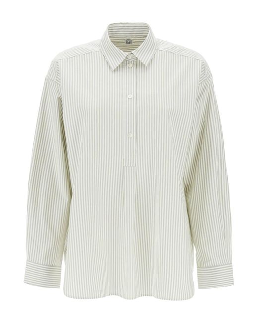 Totême  White Toteme Striped Oxford Shirt