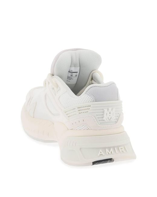Sneakers Ma In Mesh E Pelle di Amiri in White