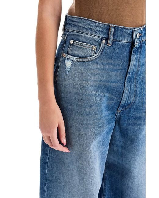 Sportmax Blue Oversized Five-Pocket Jeans