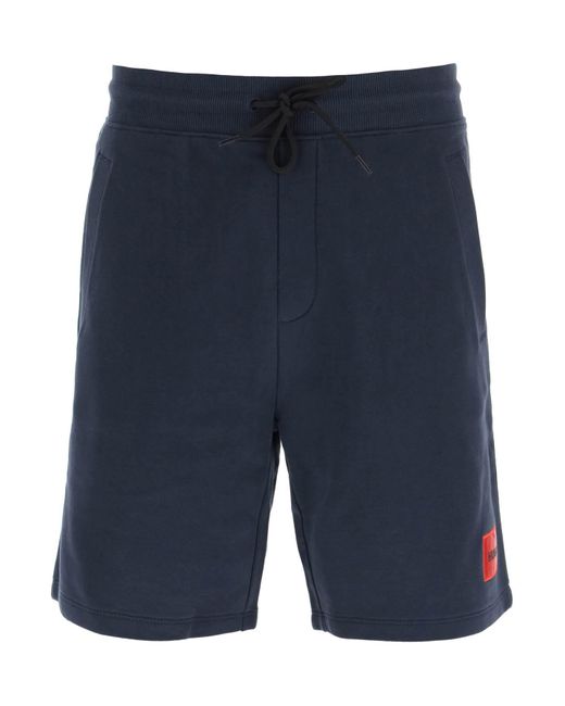 HUGO Blue Diz Sweat Shorts for men