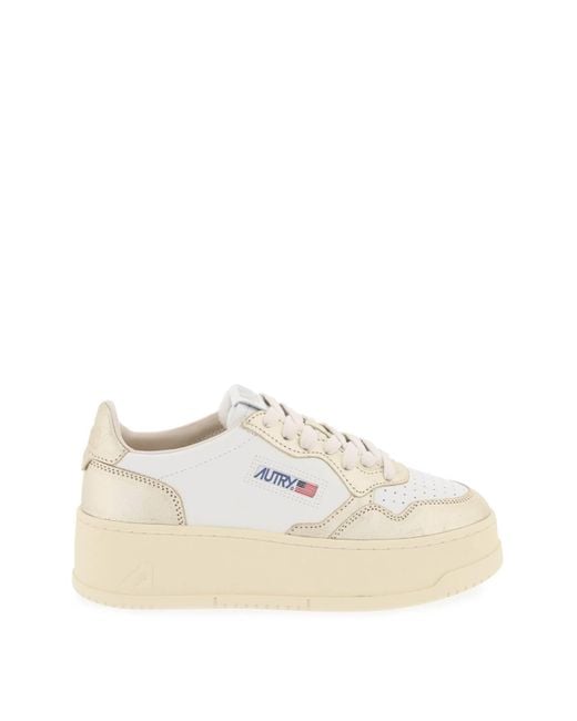 Sneakers Medalist Platform Low di Autry in White