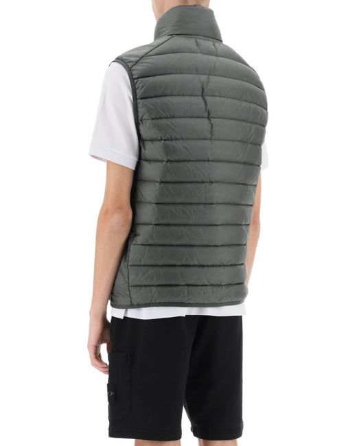 Stone Island Gray Lightweight Puffer Vest for men