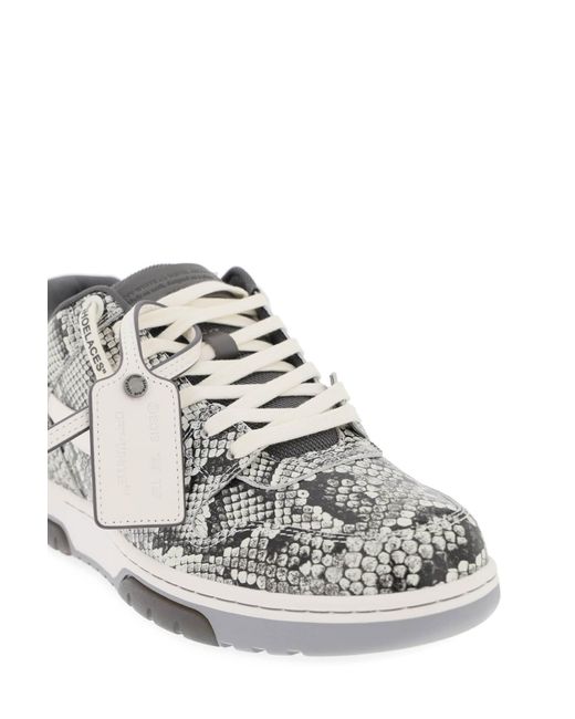 Off-White c/o Virgil Abloh Gray Out Of Office Sneakers for men