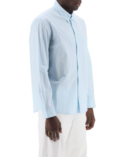 Camicia Button Down Edouard di A.P.C. in Blue da Uomo