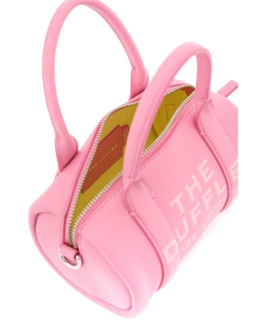 Marc Jacobs Pink Borsa The Leather Mini Duffle Bag
