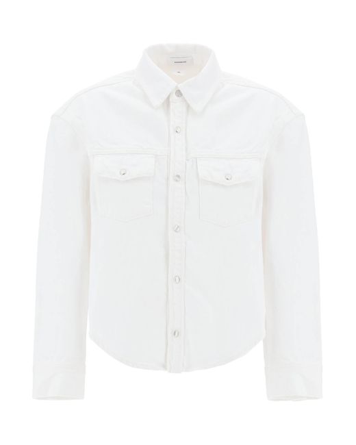 Overshirt Boxy di Wardrobe NYC in White