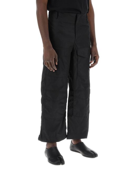 Simone Rocha Black Nylon Cargo Pants For for men