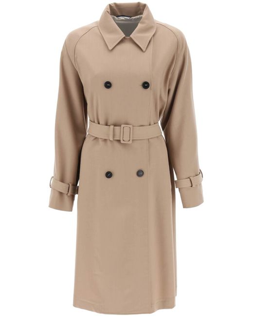 Weekend by Maxmara Natural 'candida' Double-breasted Trench Coat
