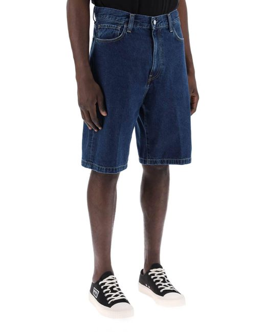 Landon Denim Shorts di Carhartt in Blue