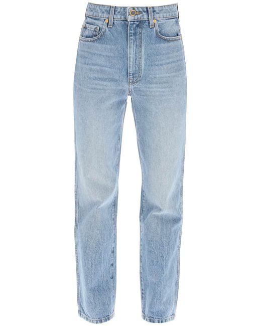 Khaite Denim 'abigail' Straight Jeans in Blue | Lyst