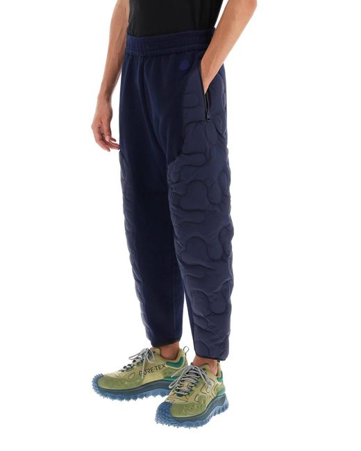 MONCLER X SALEHE BEMBURY Blue Padded Quilted Pants for men