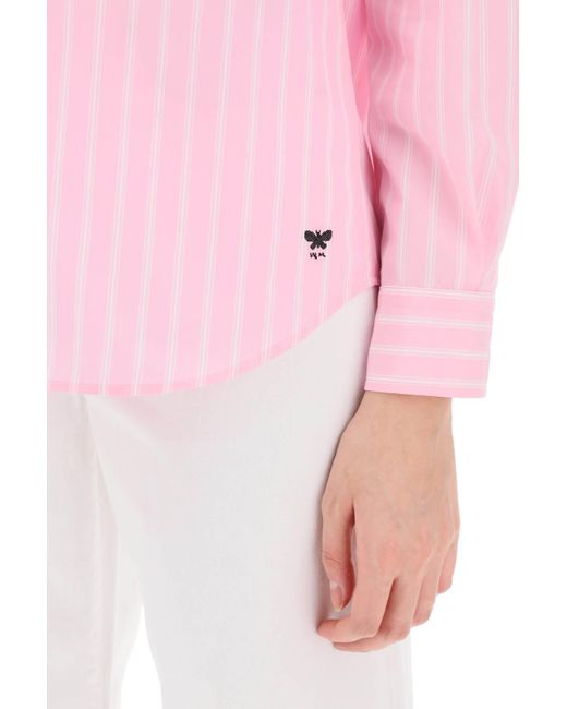 Camicia A Righe Bahamas di Weekend by Maxmara in Pink