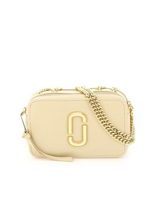 CAMERA BAG THE SNAPSHOT CON CATENA di Marc Jacobs in Natural