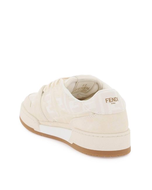 Fendi White 'Match' Sneakers