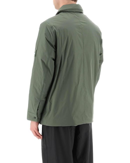 Rains Green Padded Fuse Overshirt Jacket for men