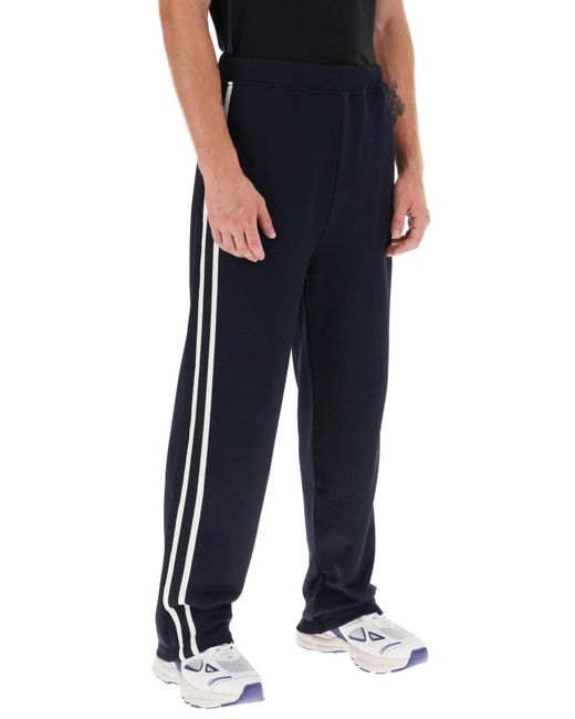 Ami Paris Track Pants With Side Bands in Blue for Men | Lyst UK