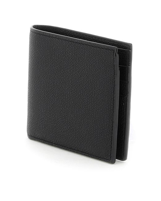 Valextra Black Bi-Fold Wallet