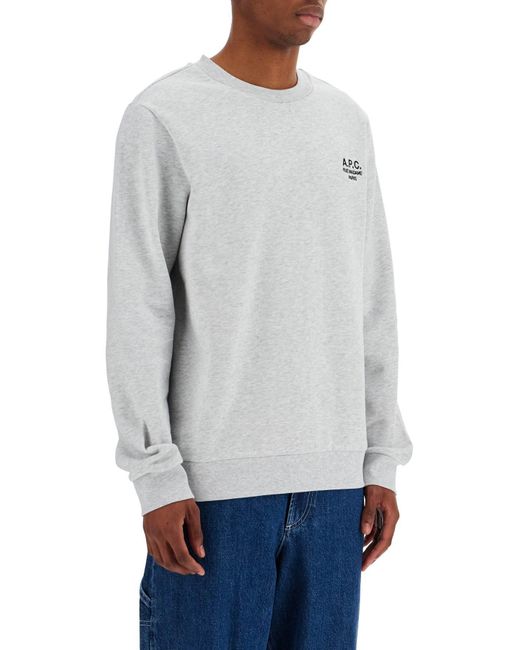 A.P.C. Rue Madame Sweatshirt in White Lyst UK