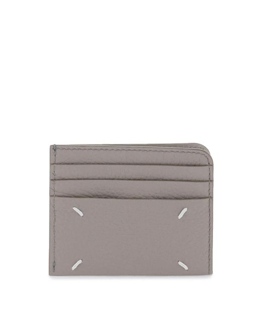 Maison Margiela Gray Leather Cardholder