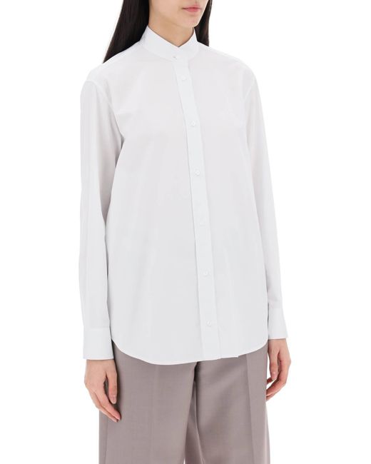 Fendi White "Korean-Style Collared Shirt