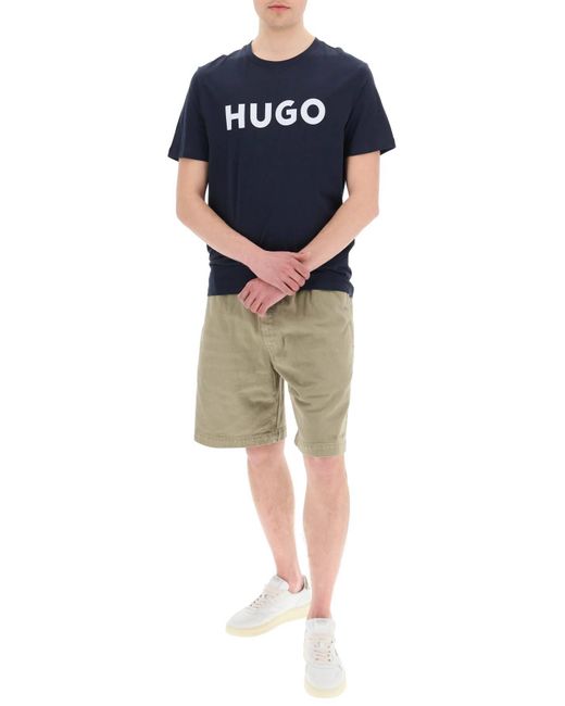 T Shirt Logata Dulivio di HUGO in Blue da Uomo