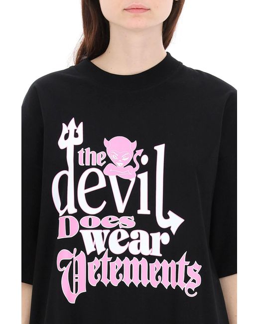 Vetements 'devil Does Wear ' T-shirt in Black | Lyst Australia Vetements 'devil Does Wear ' T-shirt in Black | Lyst Australia