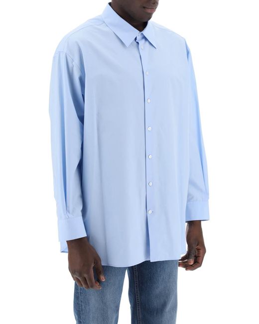The Row Blue Lukre Poplin Shirt for men