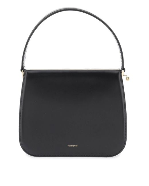 Ferragamo Black Semi-Rigid Handbag (M)