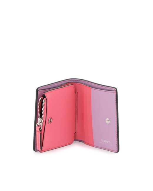 Versace Pink 'la Medusa' Bifold Wallet