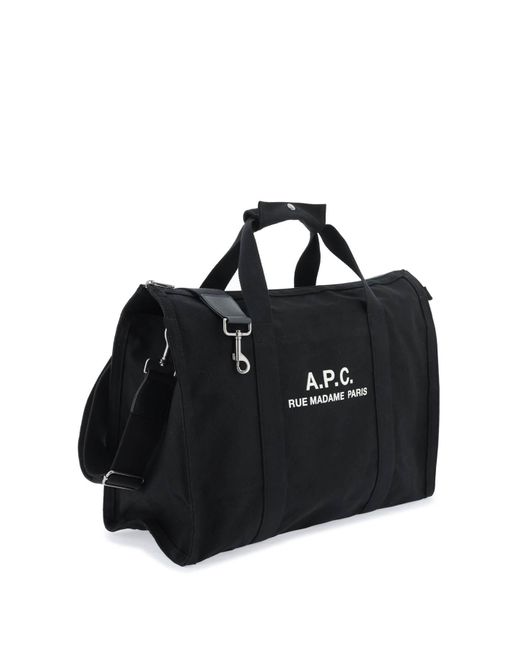 A.P.C. Black Récupération Tote Bag for men